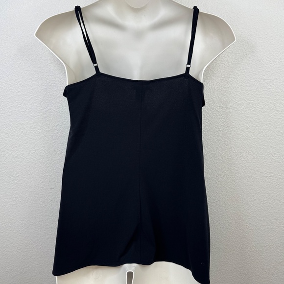 ❈ Lane Bryant Womens Black Lace Sequin Adjustable Straps Camisole Tank Top 14 16 - Picture 7 of 8